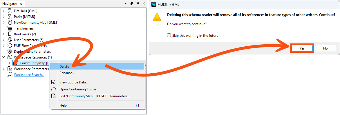 Removing the reader resource